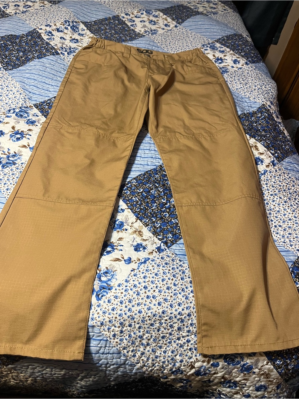 SOG Men’s Brown Ripstop Tactical Pants 36/32
